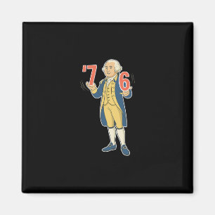Aimant 67 drôle de mème George Washington Six Sept Généra