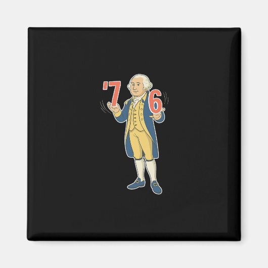 Aimant 67 drôle de mème George Washington Six Sept Généra (Devant)