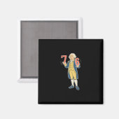 Aimant 67 Funny George Washington Meme Six Seven Gen Alph (Recto/Verso)