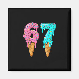 Aimant 67 Glace qui dégouline Mème Drôle Six Sept Gen Alp