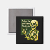 Aimant 67 Halloween Math Drôle Six Sept Mème Brainrot Crâ (Recto/Verso)
