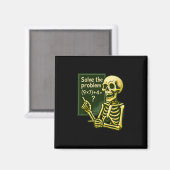 Aimant 67 Halloween Math Drôle Six Sept Mème Brainrot Squ (Recto/Verso)