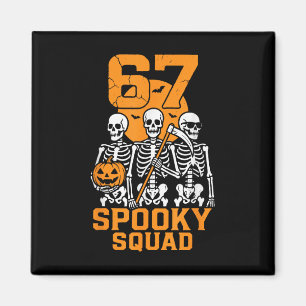 Aimant 67 Halloween Meme 6 7 Nombres Six Sept Enfants Squ