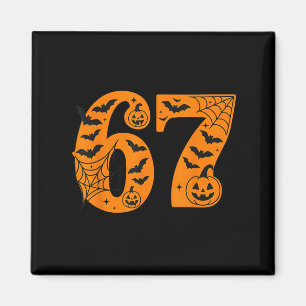 Aimant 67 Halloween Six Sept Brainrot Mème Garçons Enfant