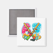 Aimant 67 Ice Cream Drip Hockey Christmas Light  (Recto/Verso)