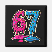 Aimant 67 Ice Cream Meme Six Seven  (Devant)