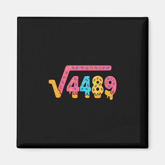 Aimant 67 Ice Cream Meme Square Root 4489 Slang Math Teac (Devant)