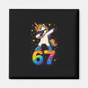 Aimant 67 Licorne Dabbing Six Sept Mème Drôle