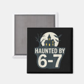 Aimant 67 Maison d'Halloween Mème Effrayant - Six Seven G (Recto/Verso)