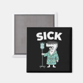 Aimant 67 Malade Sept Six 6 7 Meme (Recto/Verso)