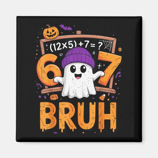 Aimant 67 Math Teacher Halloween Costume Mathematics Math (Devant)