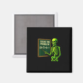 Aimant 67 Mathématiques Halloween squelette Meme pour les (Recto/Verso)