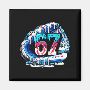 Aimant 67 Meme Argot Gant de Baseball Drip Glace Six Se