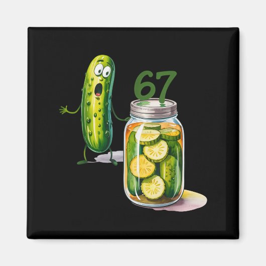 Aimant 67 Meme Ckle Surprise A Jar Of Sliced Ckles Cuber (Devant)