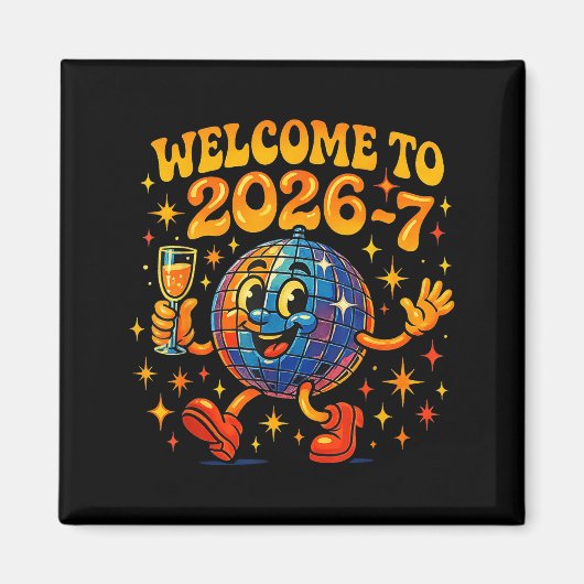 Aimant 67 Meme Countdown Happy New Year Funny Drip Number (Devant)