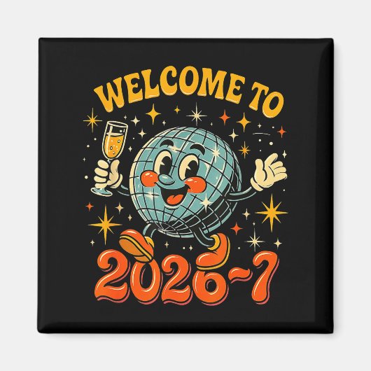 Aimant 67 Meme Countdown Happy New Year Funny Drip Number (Devant)