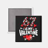 Aimant 67 Meme de la Saint-Valentin 67e anniversaire 6 7  (Recto/Verso)