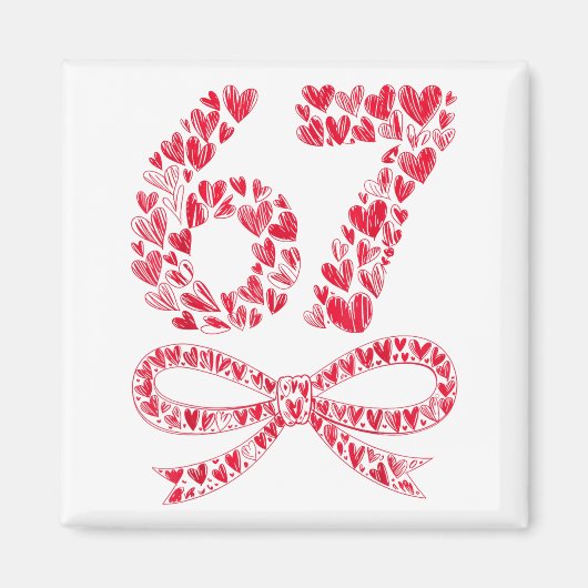 Aimant 67 Meme de la Saint-Valentin cœur – Tendance Six S (Devant)