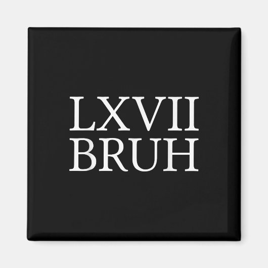 Aimant 67 Mème d'histoire Six Sept Bruh Prof d'histoire d (Devant)