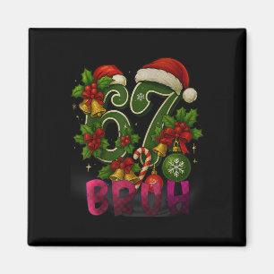 Aimant 67 Mème Drôle de Noël Rouge Carreaux Xmas Pyjama S