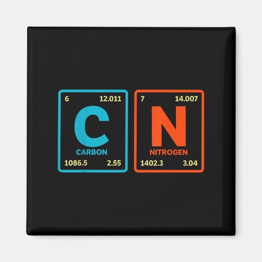 Aimant 67 Meme Drôle Professeur Science Tableau Périodiqu (Devant)