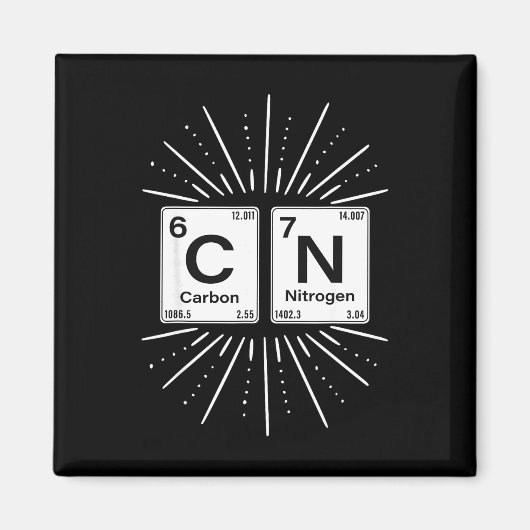 Aimant 67 Meme Drôle Science Chimie Nerds Humour Période (Devant)