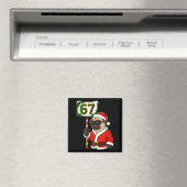 Aimant 67 Meme Drôle Six Sept Noël Pug Chien Amoureux (In Situ (Lave-vaisselle))