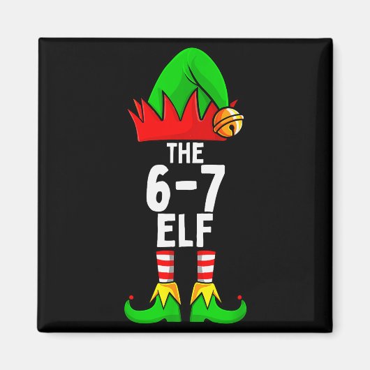 Aimant 67 Meme Elf Christmas Matching Family 6-7 Brainrot (Devant)