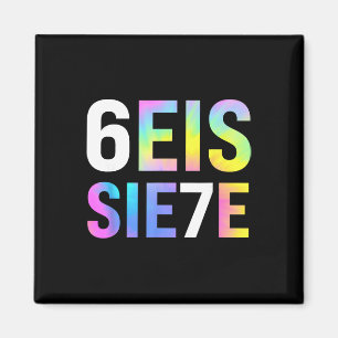 Aimant 67 Meme espagnol Seis Siete Six Seven Drôle d'espa