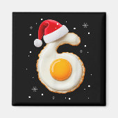 Aimant 67 Meme Funny Number 6 Egg Bacon Matching Christma (Devant)