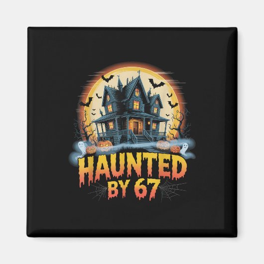 Aimant 67 Meme Halloween Costume Haunted _2  (Devant)