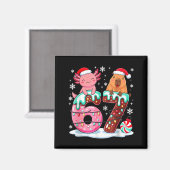 Aimant 67 Meme Kawaii Axolotl Capybara Christmas Ice Crea (Recto/Verso)