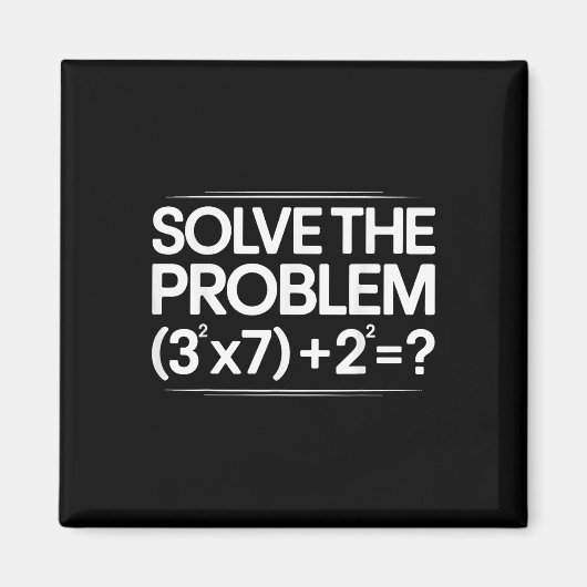 Aimant 67 Meme Math Drôle Six Sept Professeur Brainrot Bl (Devant)