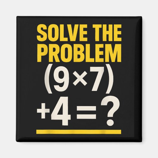 Aimant 67 Meme Math Teacher Funny School 6-7 Brain Rot Si (Devant)