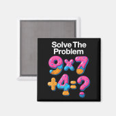 Aimant 67 Meme Prof de maths Crème glacée qui coule 6 7 B (Recto/Verso)