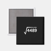 Aimant 67 Meme Prof de maths Racine carrée 4489  (Recto/Verso)