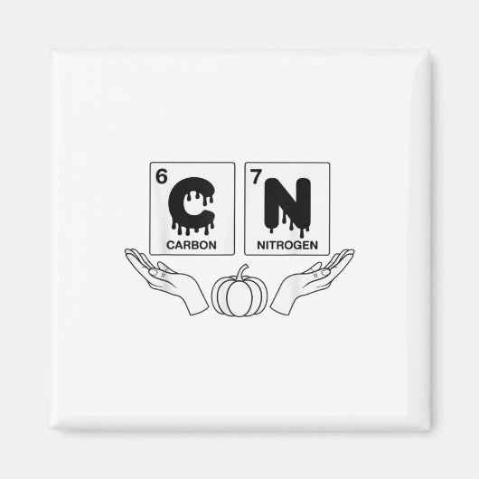 Aimant 67 Meme Science Chimie Drôle Art Citrouille Nerd J (Devant)