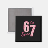 Aimant 67 Meme Six Seven (Recto/Verso)