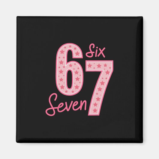 Aimant 67 Meme Six Seven (Devant)