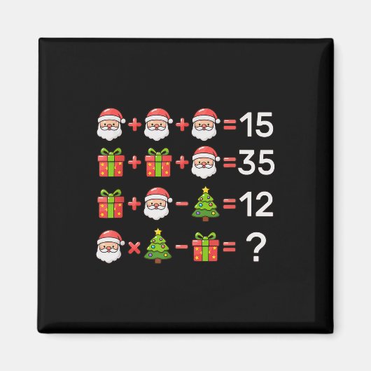 Aimant 67 Meme Six Seven Christmas Math Equation Xmas Log (Devant)