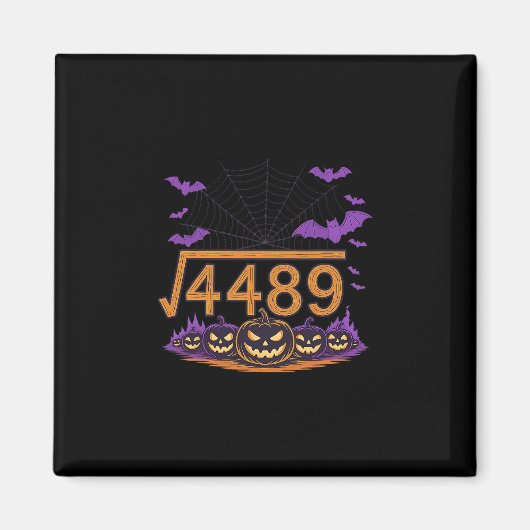 Aimant 67 Meme Square Root 4489 Slang Math Halloween Cost (Devant)