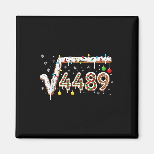 Aimant 67 Meme Square Root 4489 Slang Math Teacher Funny  (Devant)