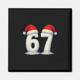Aimant 67 Noël Vacances neige numéros 6 7 Mème Gén Alp