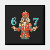 Aimant 67 Nutcracker Six Seven Meme Christmas 6 7 Teens K (Devant)