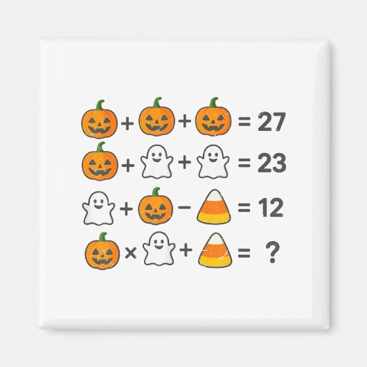 Aimant 67 Order Operations Math Teacher Halloween Costume (Devant)