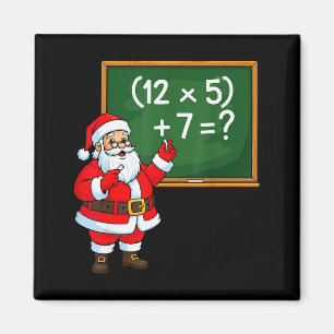 Aimant 67 Prof de Noël Santa Six Sept Mème Brainrot