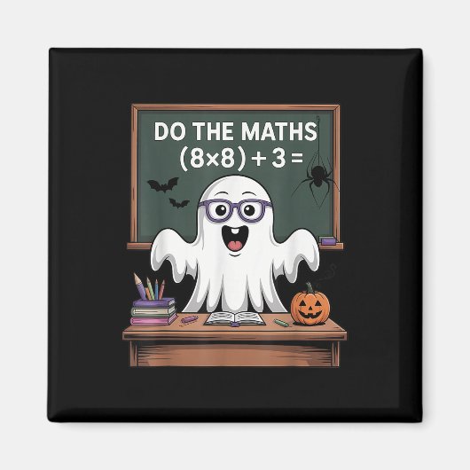 Aimant 67 Prof Ghost Halloween Six Seven Mème Fais Le M (Devant)