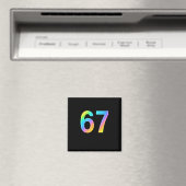 Aimant 67 Six Seven 6 7 Conception de Mème Drôle 6 7 1 (In Situ (Lave-vaisselle))