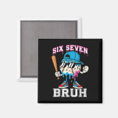 Aimant 67 Six Seven Baseball Crème Glacée Goutte Numéro 6 (Recto/Verso)