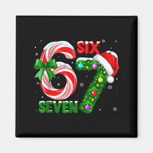 Aimant 67 Six Seven Bruh Drôle de Noël 6 7 Mème Hommes Fe
